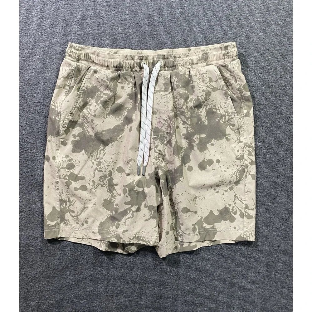 VVA swim trunk shorts Camouflage Print Beige Size M SEE PICTURE DETAILS